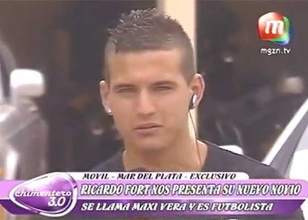 Maxi Vera, el futbolista uruguayo que viajó hasta Mar del Plata invitado por Ricardo Fort, apareció en televisión y contó que fue &quot;a pasear y a conocerlo&quot;. - 389611