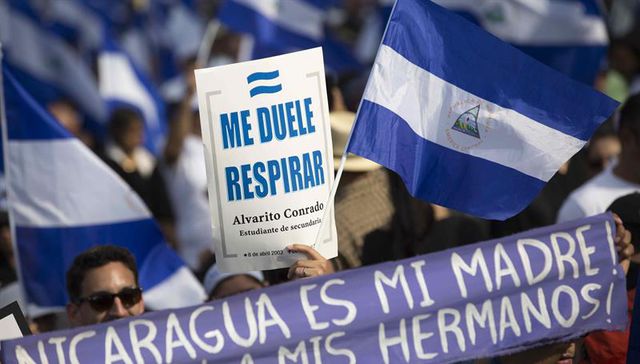 Se partió en Nicaragua