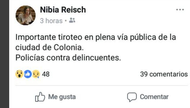 Una balacera llamó la atención