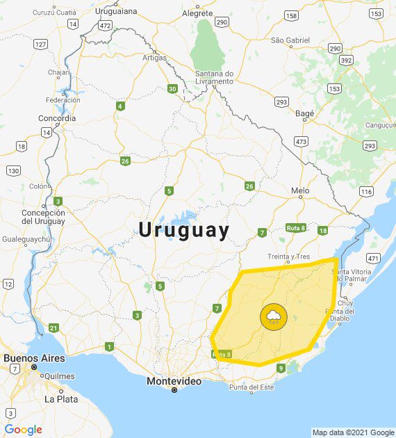 Ces La Alerta Amarilla De Inumet Para El Sureste Del Pa S Por Lluvias