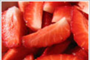 Flan de frutillas