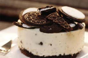 Cheesecake de galletitas tipo Oreo