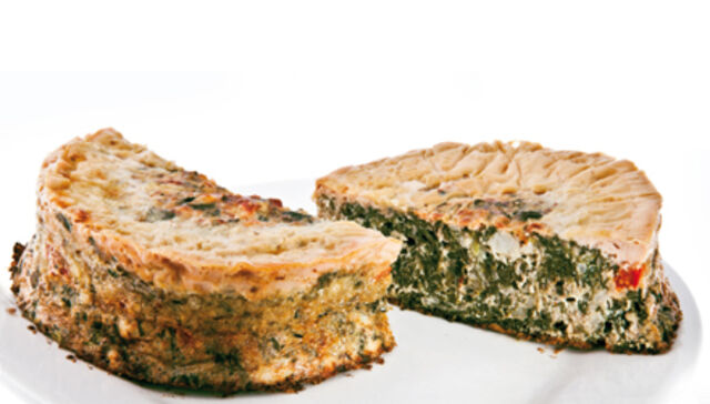 Tortilla de acelga y carne