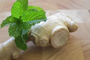 Té digestivo de menta y jengibre