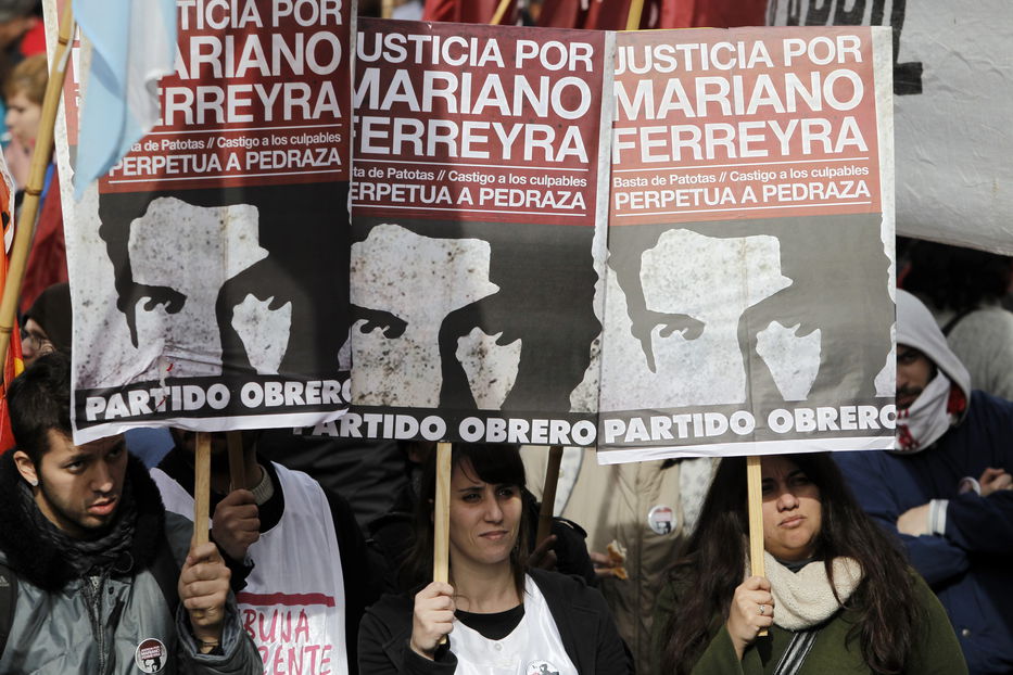 Justicia argentina confirmó penas por muerte de Mariano Ferreyra