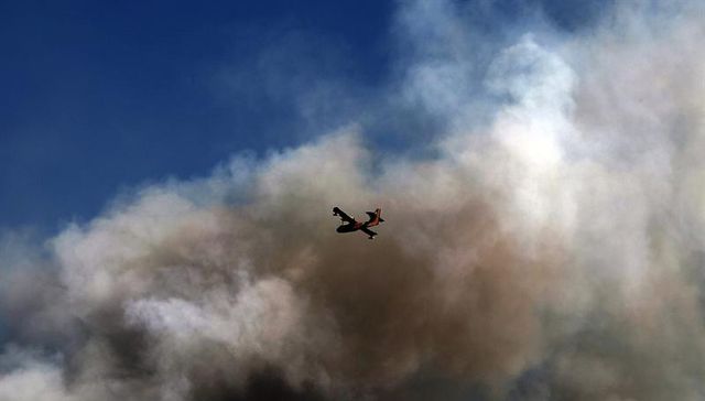 Fuego en Bariloche