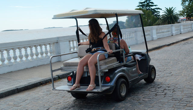 Con el caballo cansado