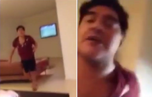 Diego Maradona habló sobre el video de la agresión
