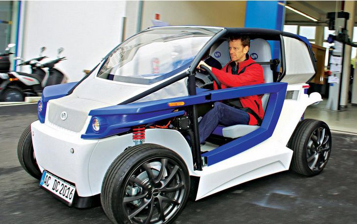 En Alemania crean prototipo de auto eléctrico impreso en 3D