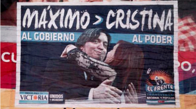 Buenos Aires: un afiche propone la candidatura presidencial de Máximo Kirchner