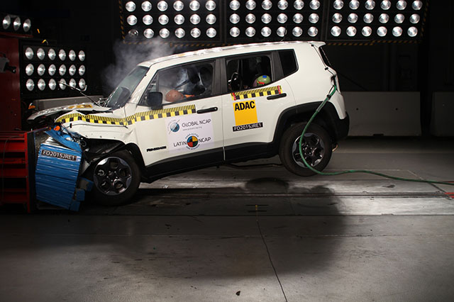 Crash test de Latin NCAP al Jeep Renegade (julio 2015)