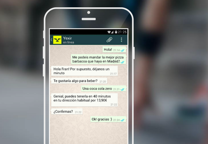 Yexir, un mayordomo virtual a través de WhatsApp que hará ''cualquier cosa''