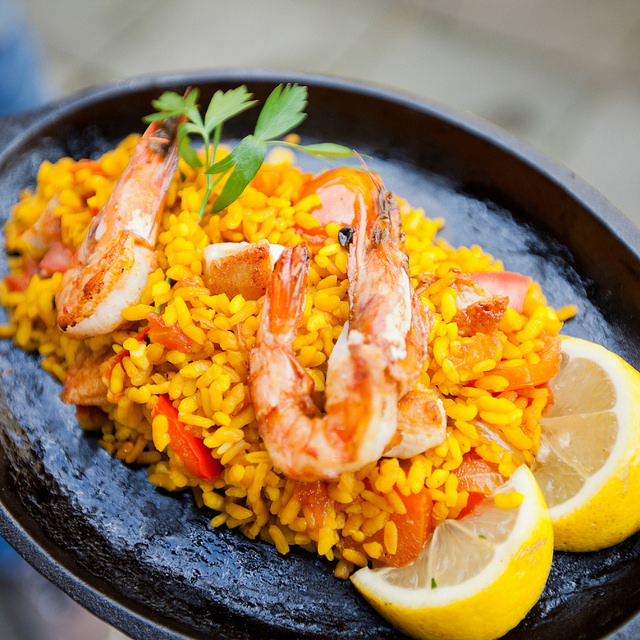 Paella mixta .