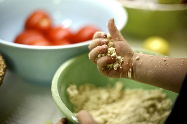 Pequeños cocineros . 