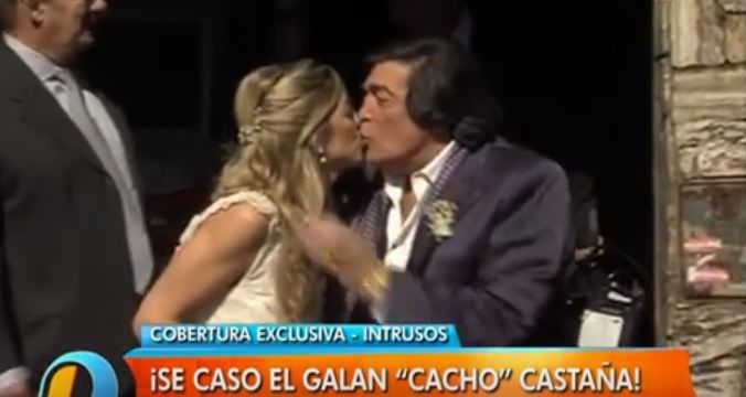 Se casó Cacho Castaña con su novia 34 años menor. ¡Felicidades!