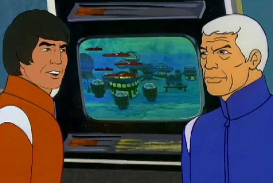 El robot bajo el agua