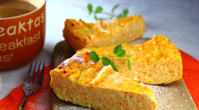 Budín de puerro y zanahoria