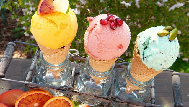 Helados bajas calorías
