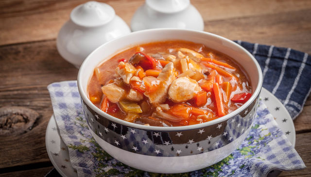 Cazuela de pollo y verduras