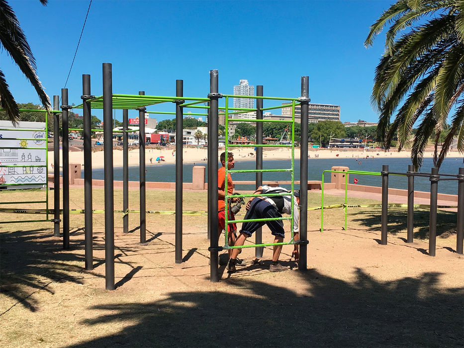 Municipio B inaugura el miércoles un gimnasio al aire libre