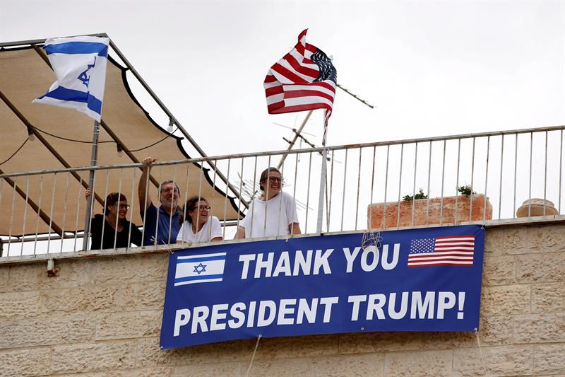 Trump trasladará este lunes su embajada ante Israel a Jerusalén