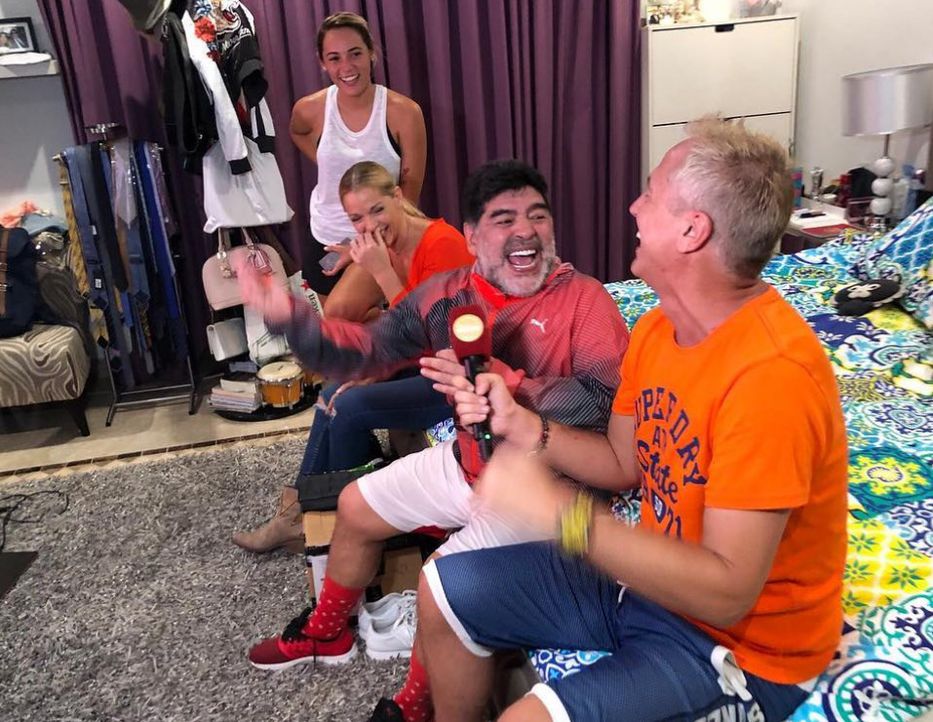 Diego Maradona recibió a Marley en su mansión de Dubai
