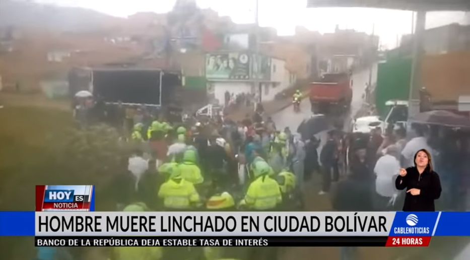 Hombre acusado de secuestrar niños en Bogotá muere tras ser linchado Hombre acusado de secuestrar niños en Bogotá muere tras ser linchado