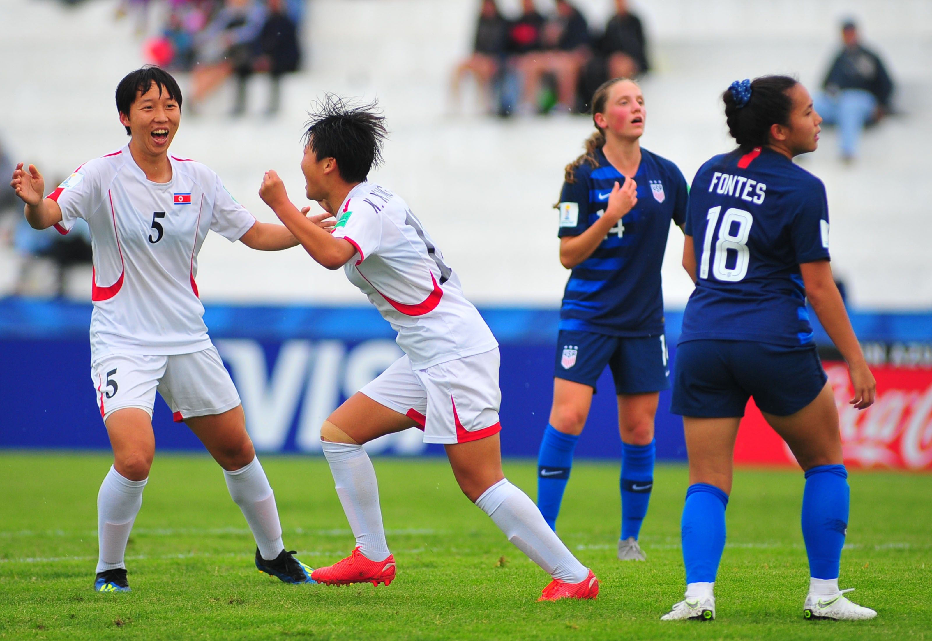 Mundial femenino sub17 Ganaron Corea del Norte y Camerún por el grupo C