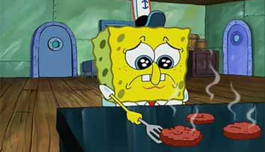 Bob esponja triste