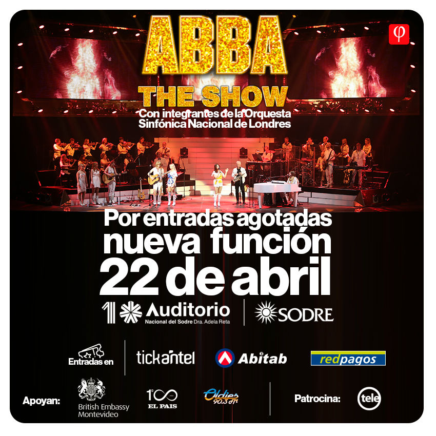 ABBA The Show se presentará en el Auditorio Nacional del Sodre