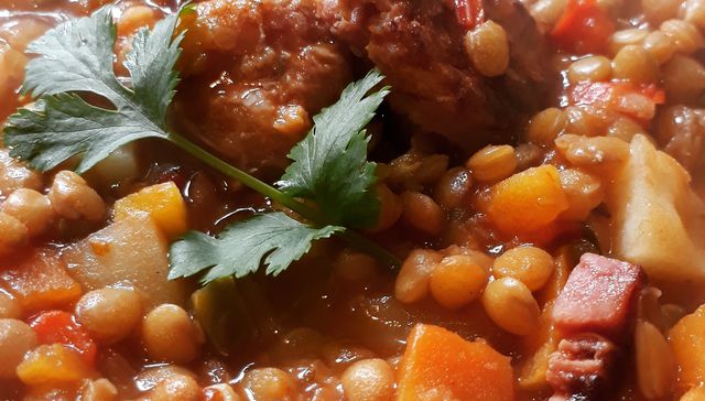Guiso de lentejas y chorizo