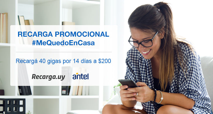 Recarga promocional #MeQuedoEnCasa