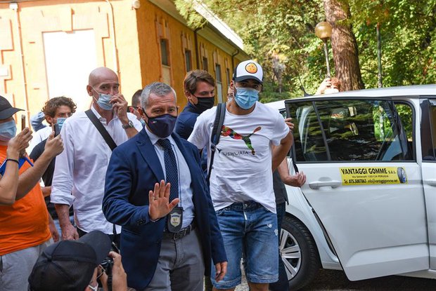 Suárez en Perugia el 17 de setiembre de 2020. Foto: EFE / Crocchioni