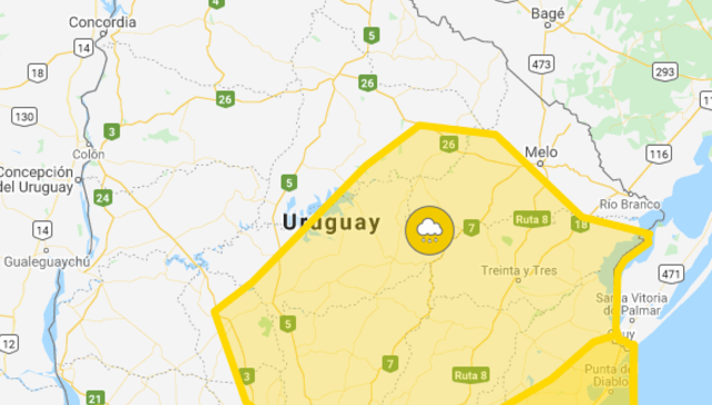 It was all yellow...