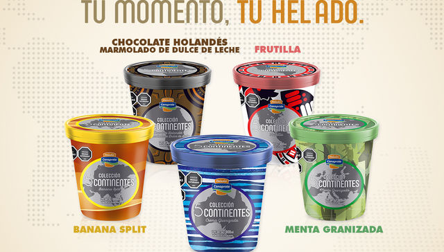 Helados Conaprole lanza la Colección 5 Continentes: distintos sabores para cada momento.