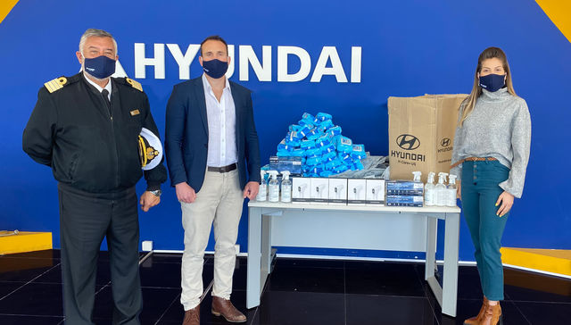 Hyundai Trucks and Buses realiza donación de insumos médicos a SINAE
