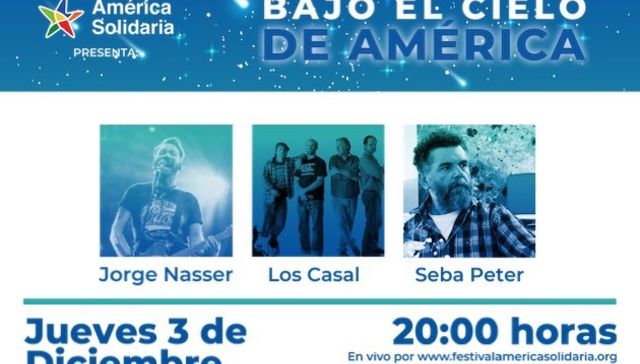 Fundación América Solidaria invita a su evento virtual artístico solidario continental