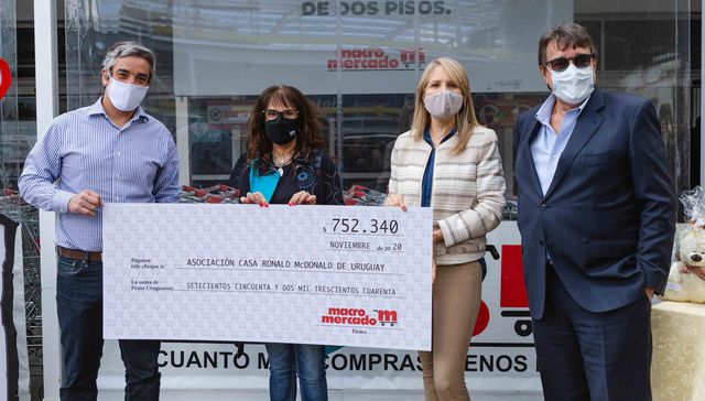 La Asociación Casa Ronald recibe importante donación de parte de Macromercado y clientes