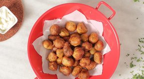 Buñuelos de cáscara de papa