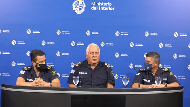 Fabio Quevedo, Diego Fernández y Juan Rodríguez. Foto: Ministerio del Interior