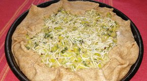 Tarta de puerros