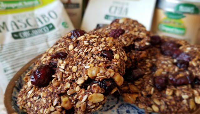 Cookies de avena veganas