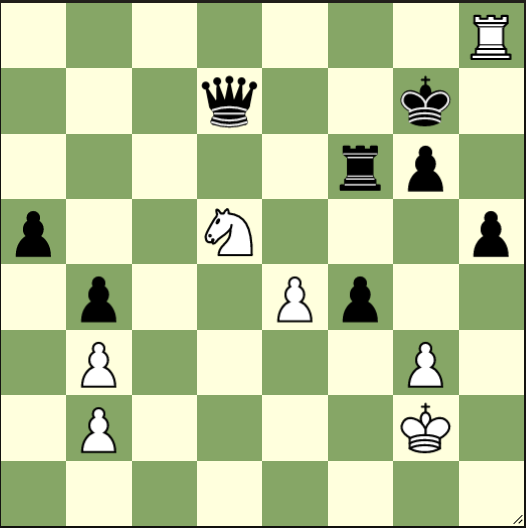 Judit Polgar de blancas contra el poderoso campeón indio Anand (1998). Para los ajedrecistas: ¡Juegan blancas y ganan!