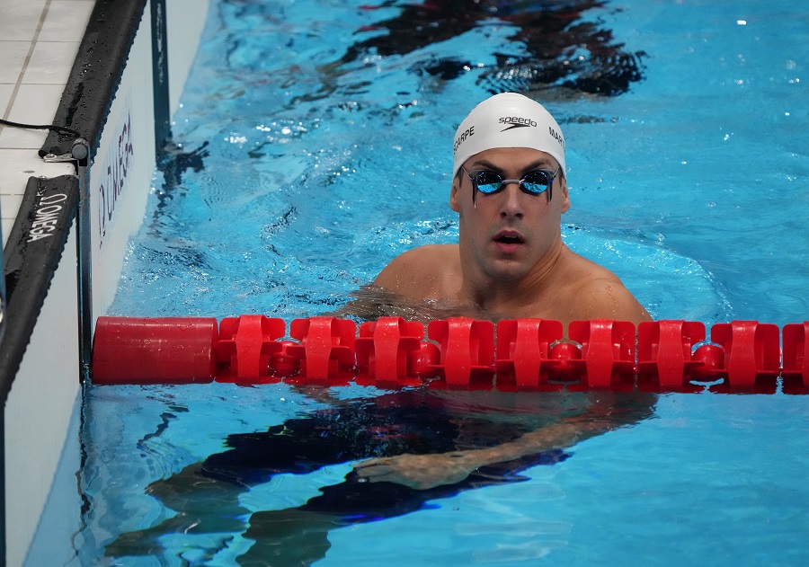 Tokio 2020 El nadador uruguayo Enzo Martínez debutó siendo cuarto en