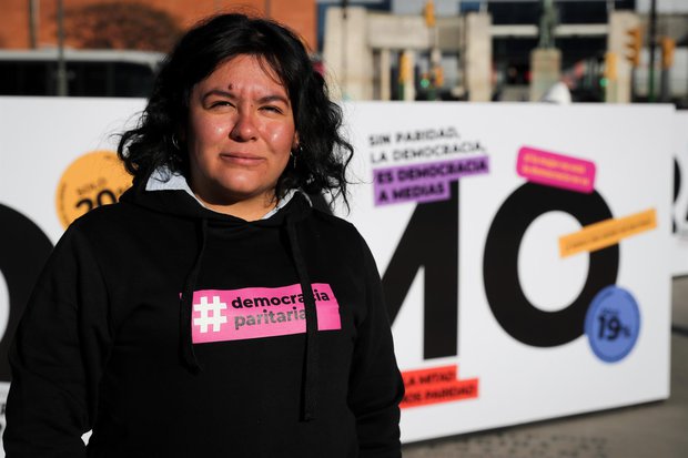 integrante de la organización civil Cotidiano Mujer, Yelitza Pernía. Foto: Raúl Martínez/EFE