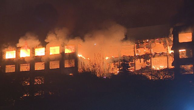 Incendio en la torre