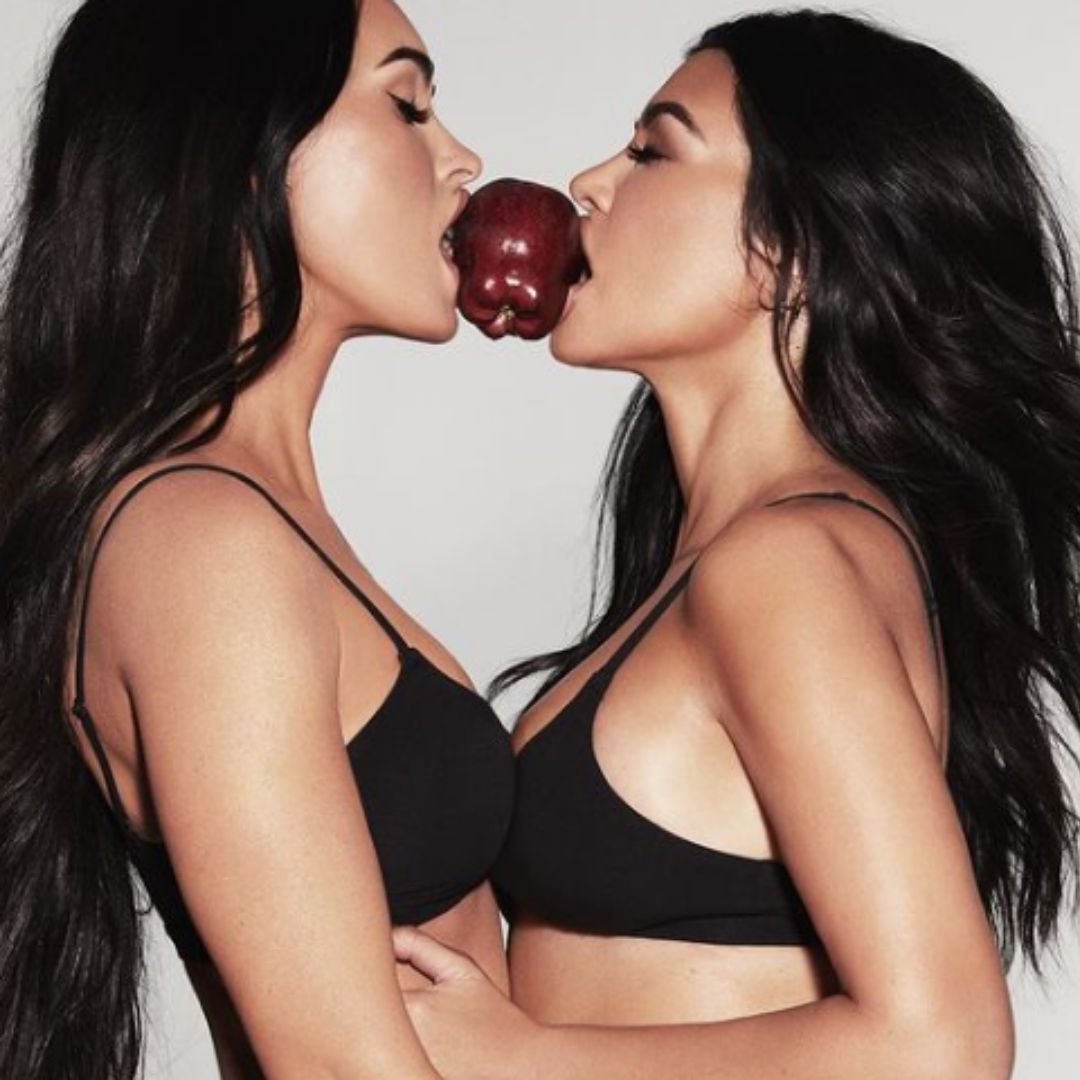 Megan Fox and Kourtney Kardashian explosives for Kim’s brand: topless and lots of fire