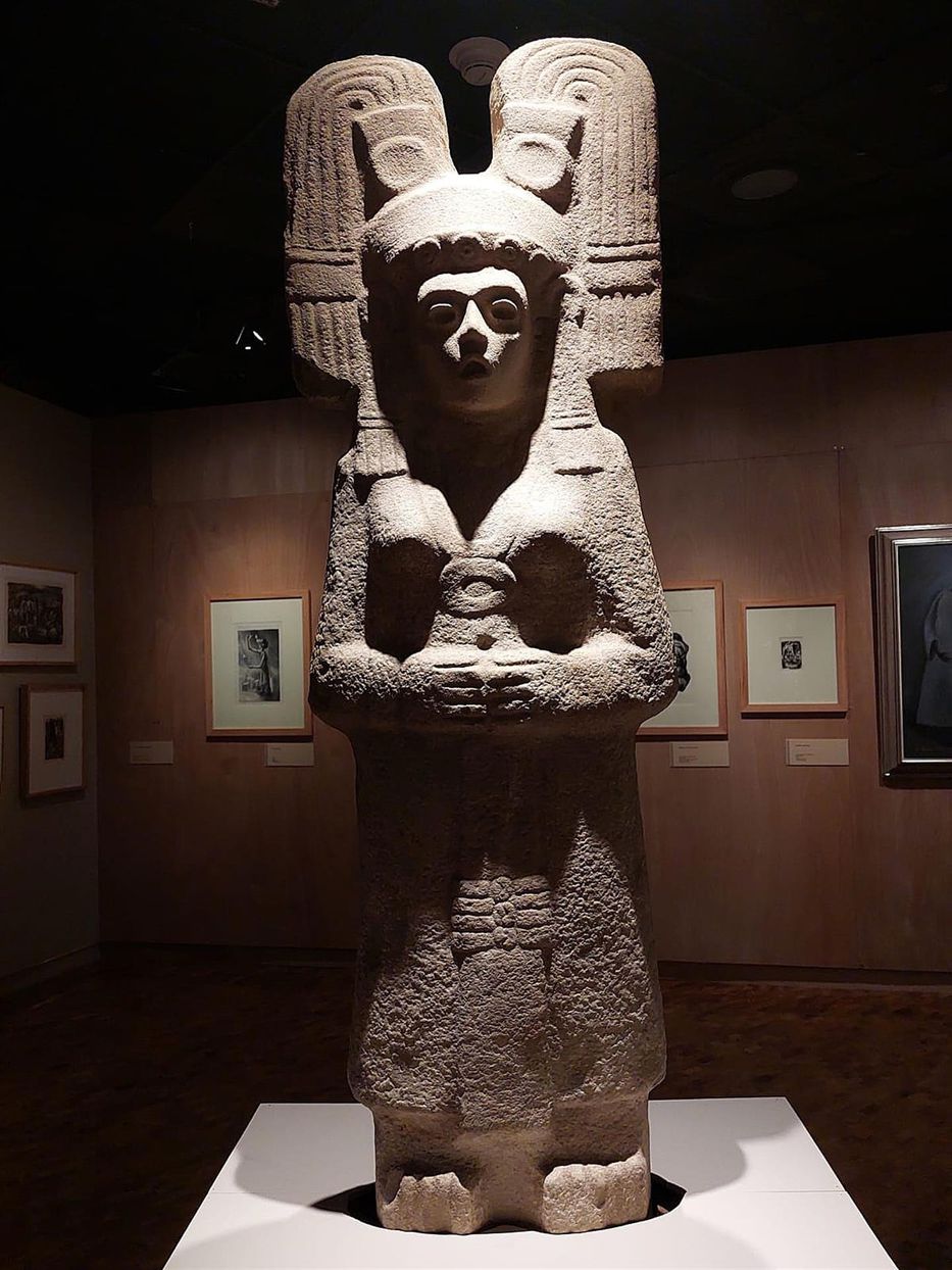 Una réplica de "La joven de Amajac", pieza arqueológica descubierta este año que se encuentra en el Museo de Antropología de la Ciudad de México, sustituirá al monumento a Cristóbal Colón del Paseo de la Reforma. - EFE/ Gobierno De La Ciudad De Méxic