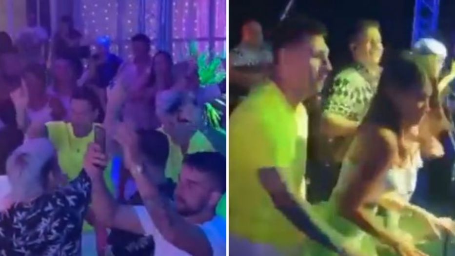 Lionel Messi pasó las fiestas de Naʋidad en un eʋento priʋado con Los  Palмeras