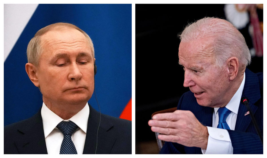 Vladimir Putin y Joe Biden, mandatarios de la Federación Rusa y de Estados Unidos, respectivamente - Fotos: EFE